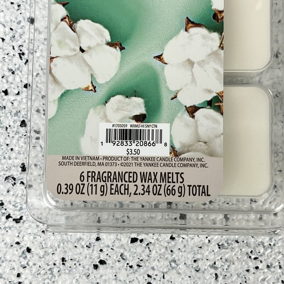 Yankee Candle Home Inspiration Wax Melts Sunny Cotton 2 Packs NEW - Picture 3 of 5